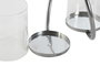DKD Home Decor Portavelas Doble Metal y Cristal (Pack de 2)