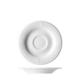 G.BENEDIKT Square Platillo para Té, Desayuno o Consomé 16 cm, Colección Square, Vajilla Grabada (Set de 6)