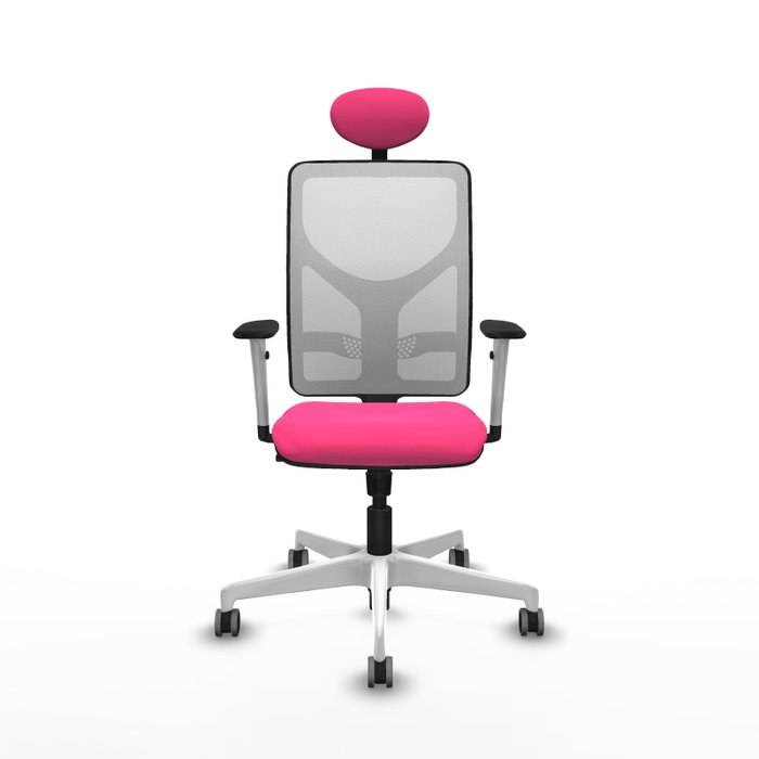 PIQUERAS Y CRESPO Silla de oficina Motilla con mecanismo Sincro, Rosa y Blanco PIQUERAS Y CRESPO Silla de oficina Motilla con mecanismo Sincro, Rosa y Blanco