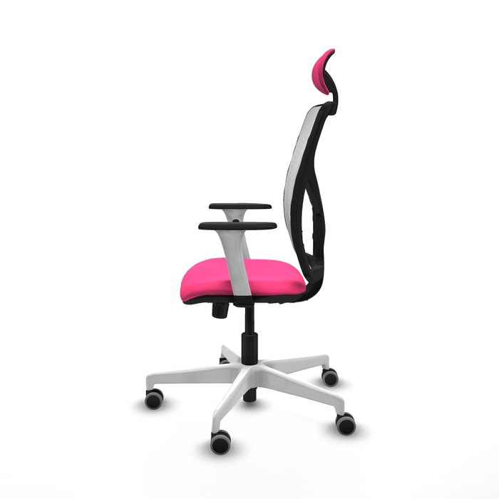 PIQUERAS Y CRESPO Silla de oficina Motilla con mecanismo Sincro, Rosa y Blanco PIQUERAS Y CRESPO Silla de oficina Motilla con mecanismo Sincro, Rosa y Blanco
