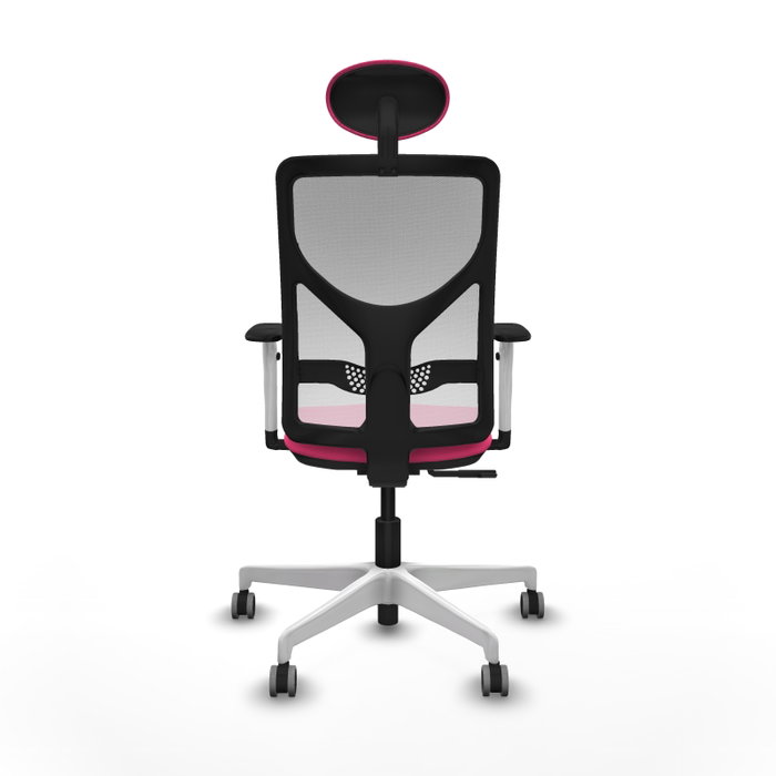 PIQUERAS Y CRESPO Silla de oficina Motilla con mecanismo Sincro, Rosa y Blanco PIQUERAS Y CRESPO Silla de oficina Motilla con mecanismo Sincro, Rosa y Blanco
