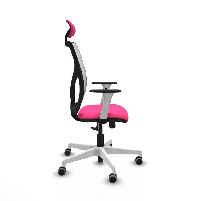 PIQUERAS Y CRESPO Silla de oficina Motilla con mecanismo Sincro, Rosa y Blanco PIQUERAS Y CRESPO Silla de oficina Motilla con mecanismo Sincro, Rosa y Blanco