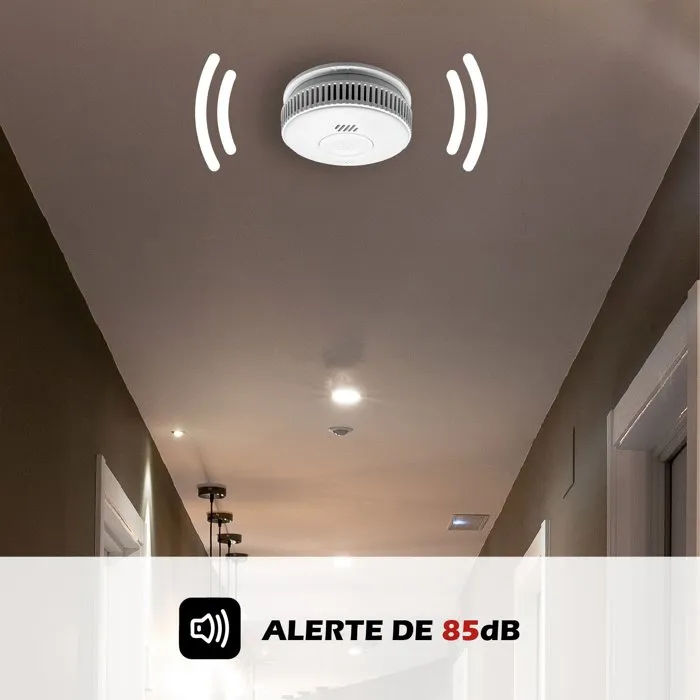 Kyf Detector de Humo con Certificación CE, Batería Reemplazable de 3 Años - AAAOO45132