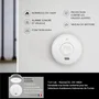 Kyf Detector de Humo con Certificación CE, Batería Reemplazable de 3 Años - AAAOO45132