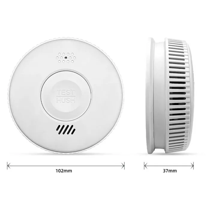 Kyf Detector de Humo con Certificación CE, Batería Reemplazable de 3 Años - AAAOO45132