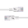Lindy 1m Cat.6A U/UTP LSZH Ultra Slim Network Cable, Grey