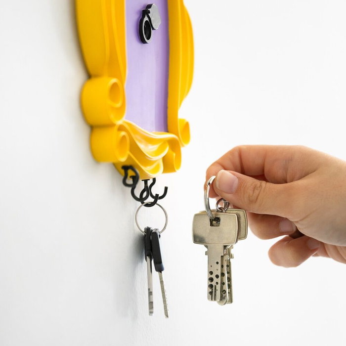 ERIK Colgador de Llaves Marco Friends 15x18x1,5cm Resina con 4 Colgadores