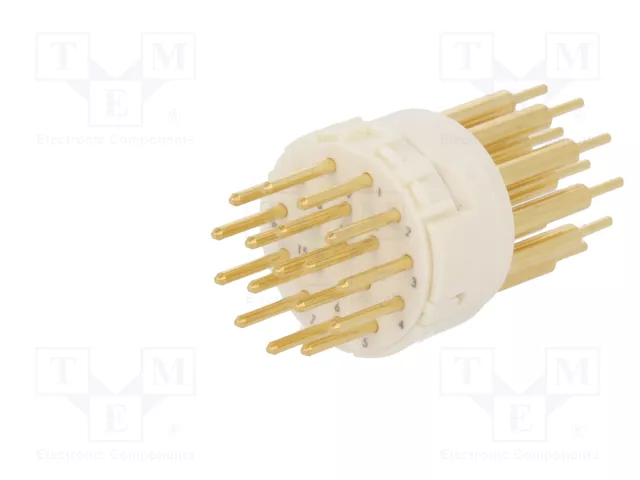 HARTING Conector M23 macho con plantilla de 17 pines, industrial HARTING Conector M23 macho con plantilla de 17 pines, industrial