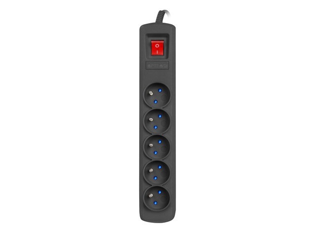 Armac ARC 5 Regleta de 5 tomas, cable de 1,5m, negra
