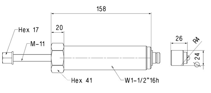 Husillo Hidraulico 12 Ton