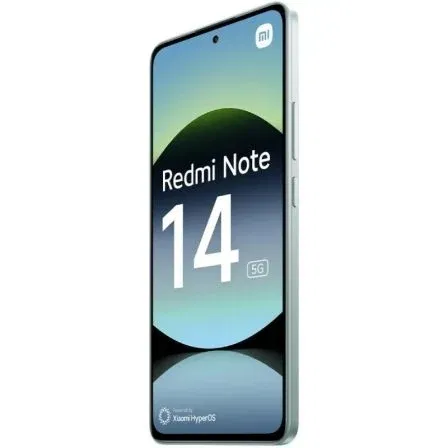 Xiaomi Redmi Note 14 5G Smartphone, 6.67' AMOLED 120Hz, 108MP Cámara AI, 6GB RAM 128GB, MediaTek Dimensity 7025-Ultra, Batería 5110mAh, Carga 45W, IP64, Verde
