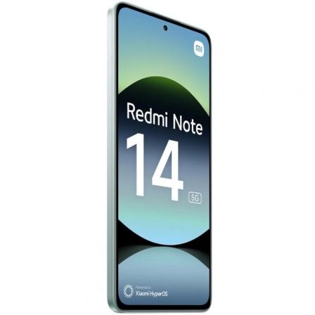 Xiaomi Redmi Note 14 5G Smartphone, 6.67' AMOLED 120Hz, 108MP Cámara AI, 6GB RAM 128GB, MediaTek Dimensity 7025-Ultra, Batería 5110mAh, Carga 45W, IP64, Verde