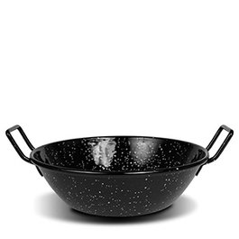 Paelleras El Cid Paellera Honda Esmaltada de Hierro - Diámetro 20 cm