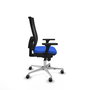 PIQUERAS Y CRESPO Silla de oficina Horna con mecanismo Sincro, Azul y Negro
