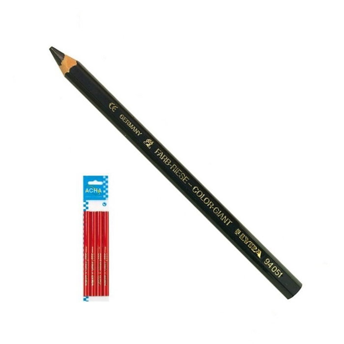 Acha Lápiz Mina Azul Gruesa 6,25mm (Blíster 4 Unidades) Acha Lápiz Mina Azul Gruesa 6,25mm (Blíster 4 Unidades)