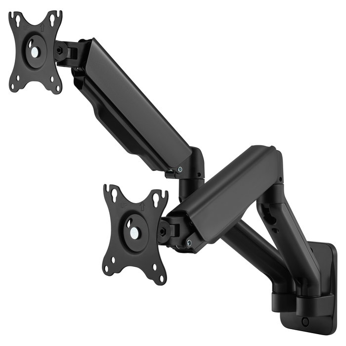 EQUIP Soporte de Monitor 17"-32" para 2 Pantallas TFT, Giro 180°, 2 Brazos Articulados, Capacidad 9Kg, Color Negro EQUIP Soporte de Monitor 17"-32" para 2 Pantallas TFT, Giro 180°, 2 Brazos Articulados, Capacidad 9Kg, Color Negro