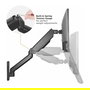 EQUIP Soporte de Monitor 17"-32" para 2 Pantallas TFT, Giro 180°, 2 Brazos Articulados, Capacidad 9Kg, Color Negro