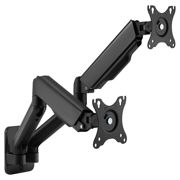 EQUIP Soporte de Monitor 17"-32" para 2 Pantallas TFT, Giro 180°, 2 Brazos Articulados, Capacidad 9Kg, Color Negro EQUIP Soporte de Monitor 17"-32" para 2 Pantallas TFT, Giro 180°, 2 Brazos Articulados, Capacidad 9Kg, Color Negro