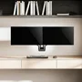 Equip 650138 Soporte de Pared Dual Brazo de Gas para 2 Monitores 17-32 Pulgadas - Hasta 9kg por Pantalla, Ajustable, Negro