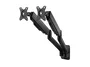 Equip 650138 Soporte de Pared Dual Brazo de Gas para 2 Monitores 17-32 Pulgadas - Hasta 9kg por Pantalla, Ajustable, Negro