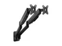 Equip 650138 Soporte de Pared Dual Brazo de Gas para 2 Monitores 17-32 Pulgadas - Hasta 9kg por Pantalla, Ajustable, Negro