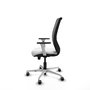 PIQUERAS Y CRESPO Silla de oficina Zulema con mecanismo Sincro/Traslack, Blanco y Gris