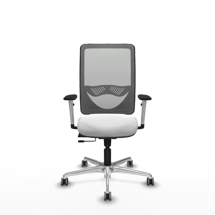 PIQUERAS Y CRESPO Silla de oficina Zulema con mecanismo Sincro/Traslack, Blanco y Gris PIQUERAS Y CRESPO Silla de oficina Zulema con mecanismo Sincro/Traslack, Blanco y Gris
