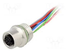 HARTING Conector M12 Hembra 12 Pines con Cable 0,5m