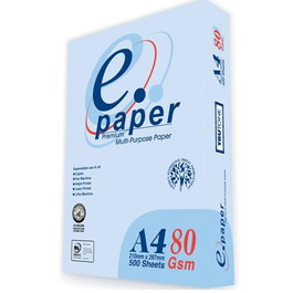 ECO PAPER Papel A4 80 Gr Copia y Oficina, Caja con 5 Paquetes de 500 Hojas Cada Uno, Formato A4 Blanco