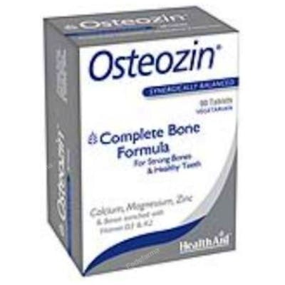 HEALTH AID Osteozin 90 Comp. Complemento Alimenticio Calcio, Magnesio, Zinc, Vitamina D3 y K2 para Mantenimiento Óseo HEALTH AID Osteozin 90 Comp. Complemento Alimenticio Calcio, Magnesio, Zinc, Vitamina D3 y K2 para Mantenimiento Óseo