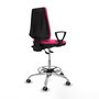 PIQUERAS Y CRESPO Taburete Elche AS rosa con brazos fijos