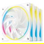 DeepCool FL12 SE WH 3IN1 Pack de 3 Ventiladores 120mm ARGB PWM - Blanco