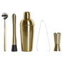 DKD Home Decor Set de Coctelería de 5 Piezas en Inox Dorado