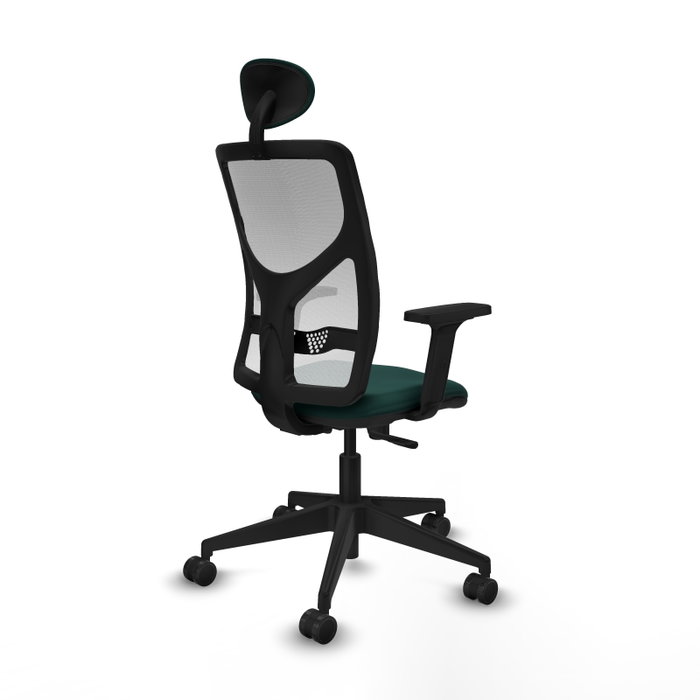 PIQUERAS Y CRESPO Silla de oficina Motilla con mecanismo Sincro, Verde botella y Blanco PIQUERAS Y CRESPO Silla de oficina Motilla con mecanismo Sincro, Verde botella y Blanco