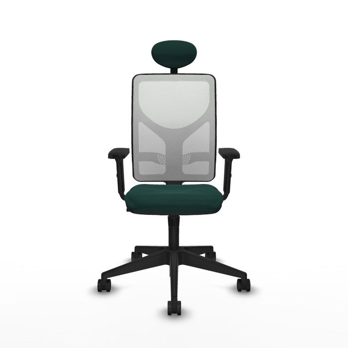 PIQUERAS Y CRESPO Silla de oficina Motilla con mecanismo Sincro, Verde botella y Blanco PIQUERAS Y CRESPO Silla de oficina Motilla con mecanismo Sincro, Verde botella y Blanco