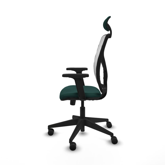 PIQUERAS Y CRESPO Silla de oficina Motilla con mecanismo Sincro, Verde botella y Blanco PIQUERAS Y CRESPO Silla de oficina Motilla con mecanismo Sincro, Verde botella y Blanco
