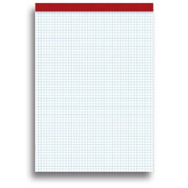 Pacsa Bloc de notas sin tapa 80 hojas 60g cuadrícula 4x4 folio