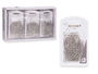 Pincello Set 100 Clips Silver Pequeños Metal 7 x 10 x 1.5 cm (Set de 24)