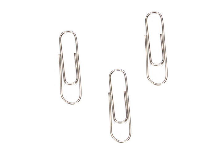 Pincello Set 100 Clips Silver Pequeños Metal 7 x 10 x 1.5 cm (Set de 24)