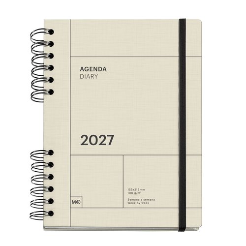MIQUELRIUS Agenda Anual 2027 Trends Back to Basics Wire-O Crema MIQUELRIUS Agenda Anual 2027 Trends Back to Basics Wire-O Crema