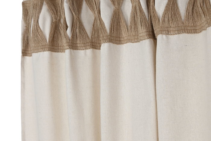 DKD Home Decor Ivory26 Cortina Beige Natural Poliester Algodon 260 x 140 cm (2 Unidades) DKD Home Decor Ivory26 Cortina Beige Natural Poliester Algodon 260 x 140 cm (2 Unidades)