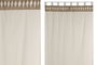 DKD Home Decor Cortina de Poliéster y Algodón 140x260 cm Beige y Natural