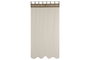 DKD Home Decor Ivory26 Cortina Beige Natural Poliester Algodon 260 x 140 cm (2 Unidades)