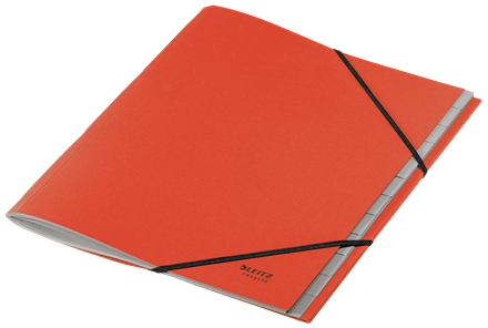 Leitz 39150025 Carpeta Clasificadora de Cartón 12 Posiciones A4 Recycle 100% Rojo