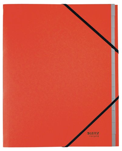 Leitz Carpeta Clasificadora de Cartón 12 Posiciones A4 Recycle Rojo