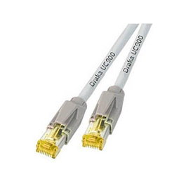 EFB Elektronik Cable de parcheo RJ45 Cat6a S/FTP 0,5m Blanco