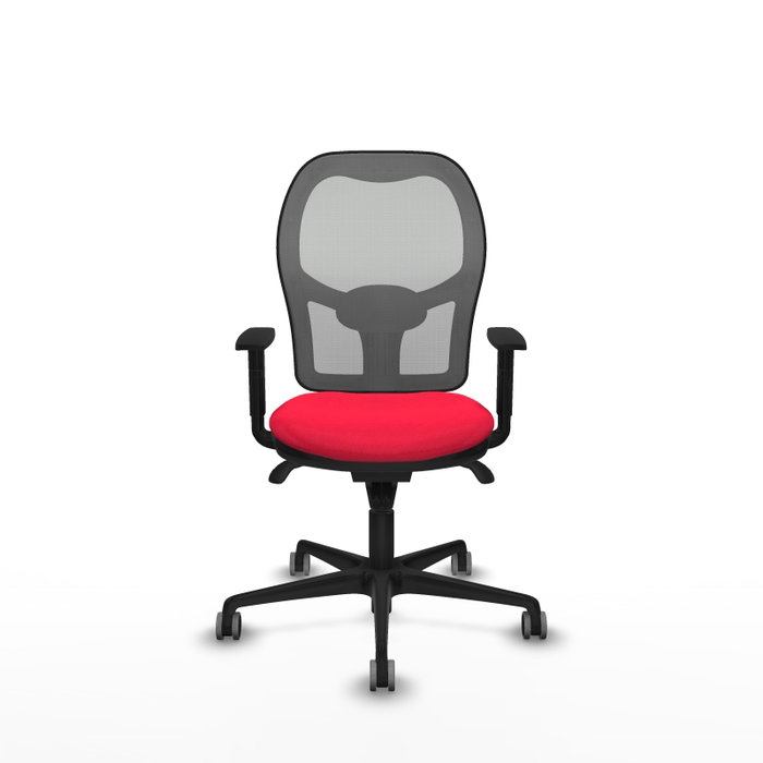 PIQUERAS Y CRESPO Silla de oficina Jorquera con mecanismo Sincro, Rojo y Gris PIQUERAS Y CRESPO Silla de oficina Jorquera con mecanismo Sincro, Rojo y Gris