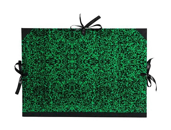 Canson Carpeta Dibujo Classic 52x72 cm Lazos Marmol Verde