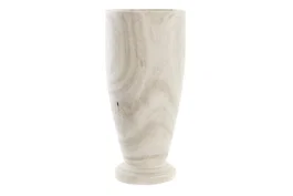 DKD Home Decor Jarrón Paulownia Marrón Natural 12x12x25 cm