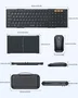ProtoArc XKM01 Teclado Plegable con Teclado Numérico y Ratón Negro
